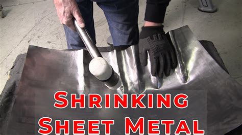 how to shrink sheet metal by hand|auto body metal shrinking.